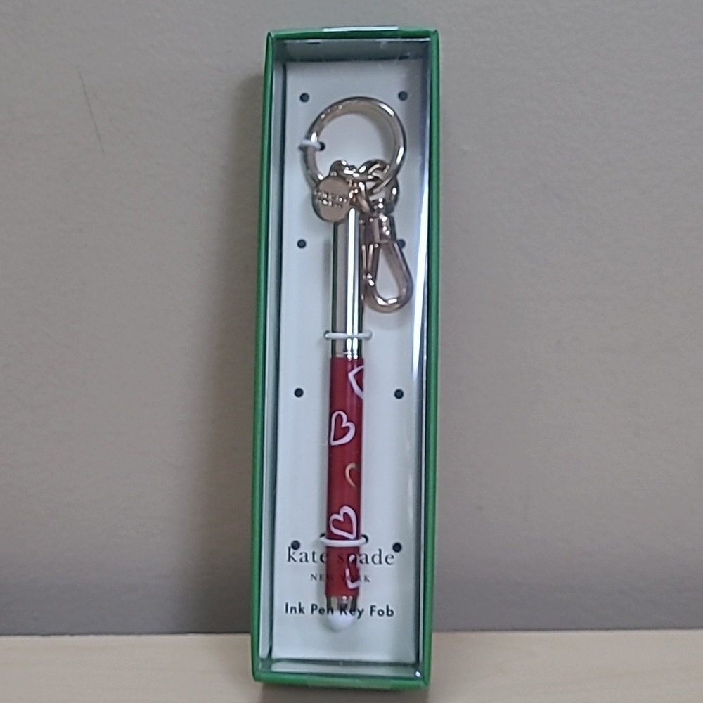 Kate Spade New York Brushstroke Hearts Stylus Tip Pen NWT S/N 240831